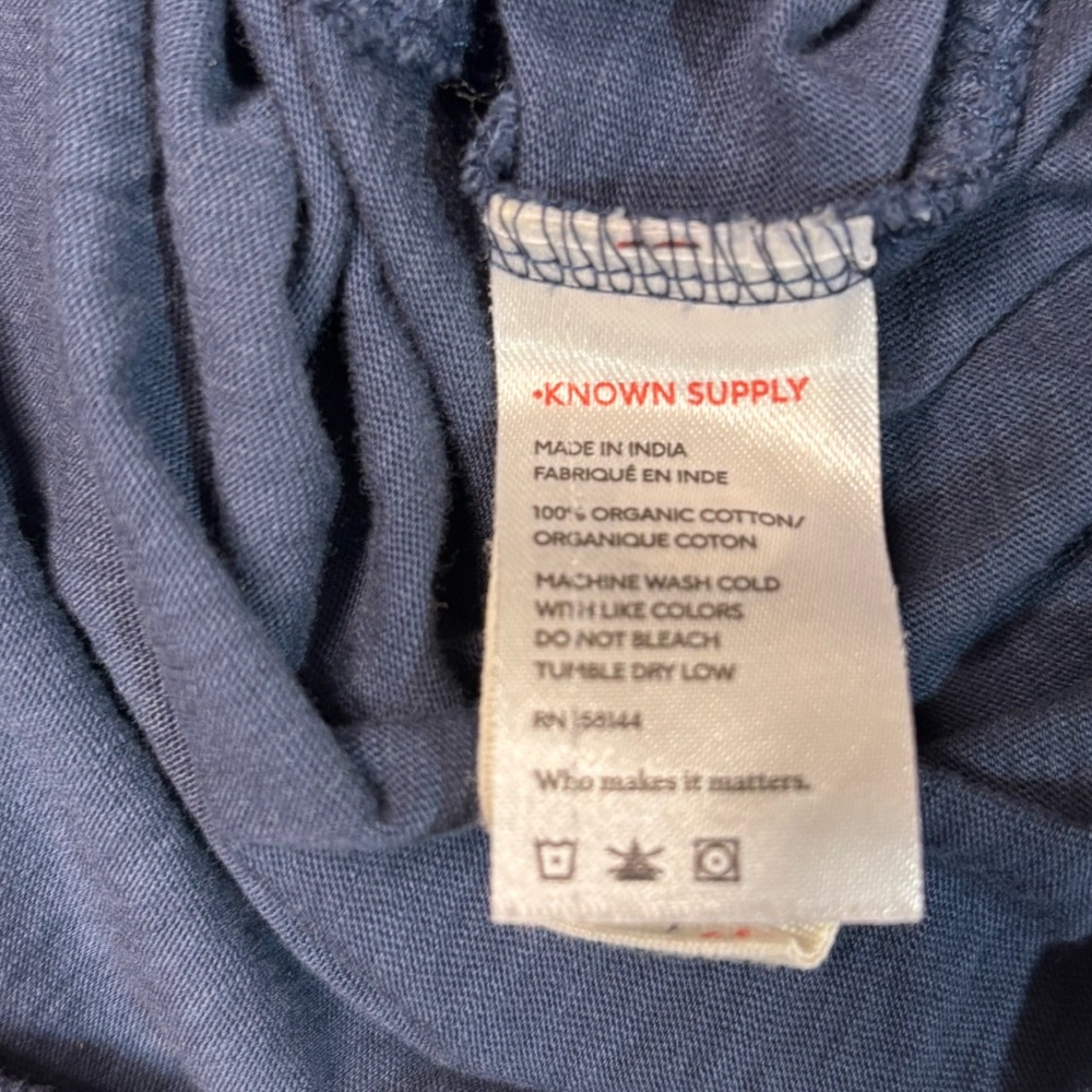 Blue Ruffle strap Blouson Tank Top - Picture 3 of 3
